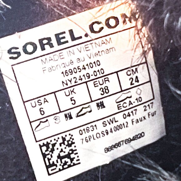 Sorel Tofino II Faux Fur Lined Waterproof Boot, Size Youth 6 / Women's 7 EU 38 - Picture 12 of 12